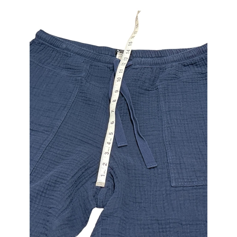 Madewell Lightspun Pull-On Mid-Rise Jogger Pants XL Navy Cotton Gauze  Lounge - Picture 6 of 12